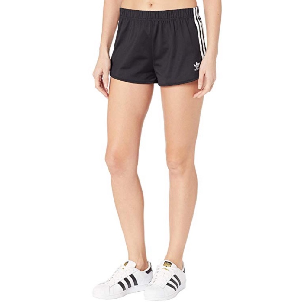 Adidas short classic black with white stripes